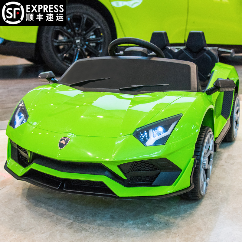 兰博基尼儿童电动车四轮带遥控汽车男女宝宝小孩可坐人玩具车童车