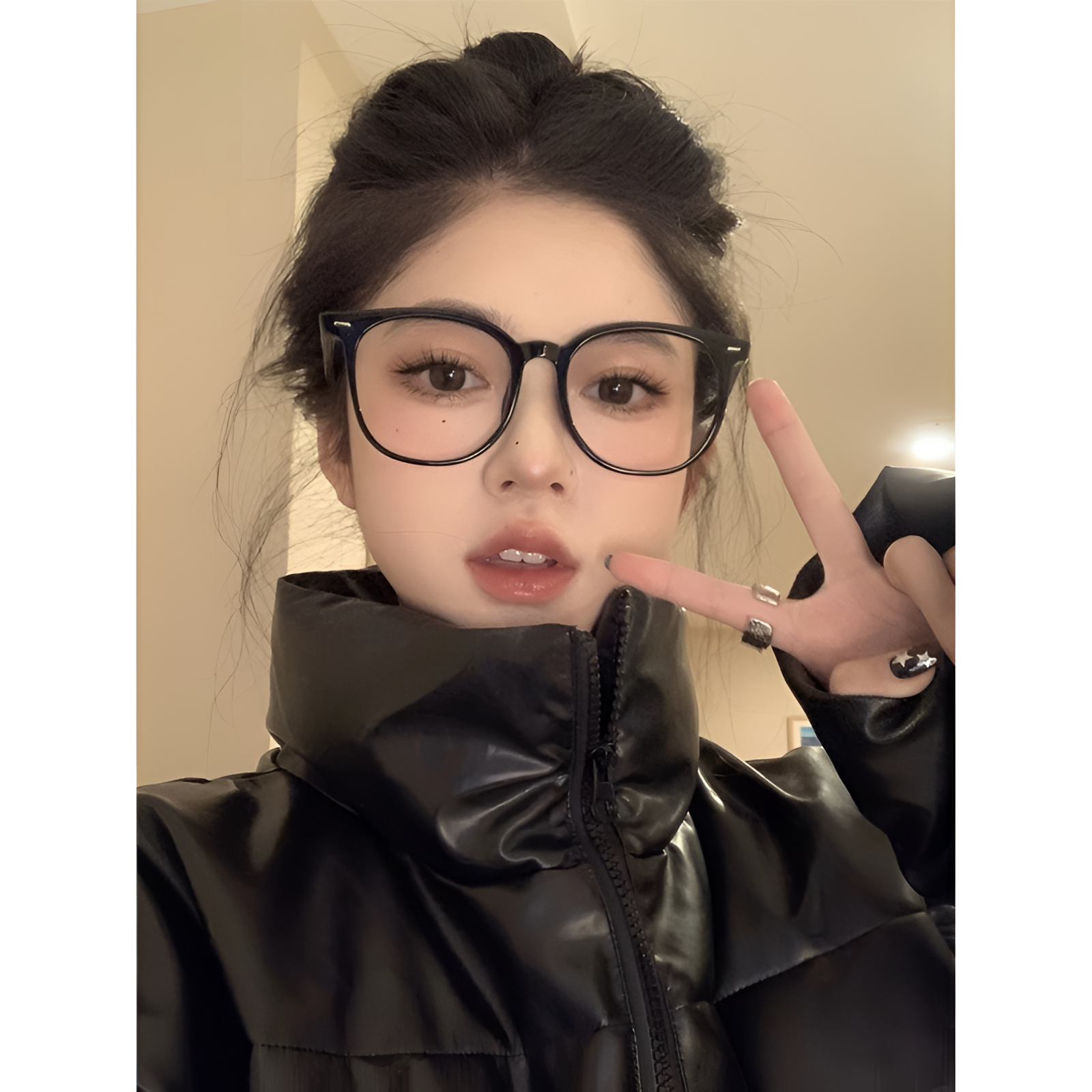 大框近视眼镜女可配度数复古韩版黑框素颜神器眼镜大脸显瘦潮框镜