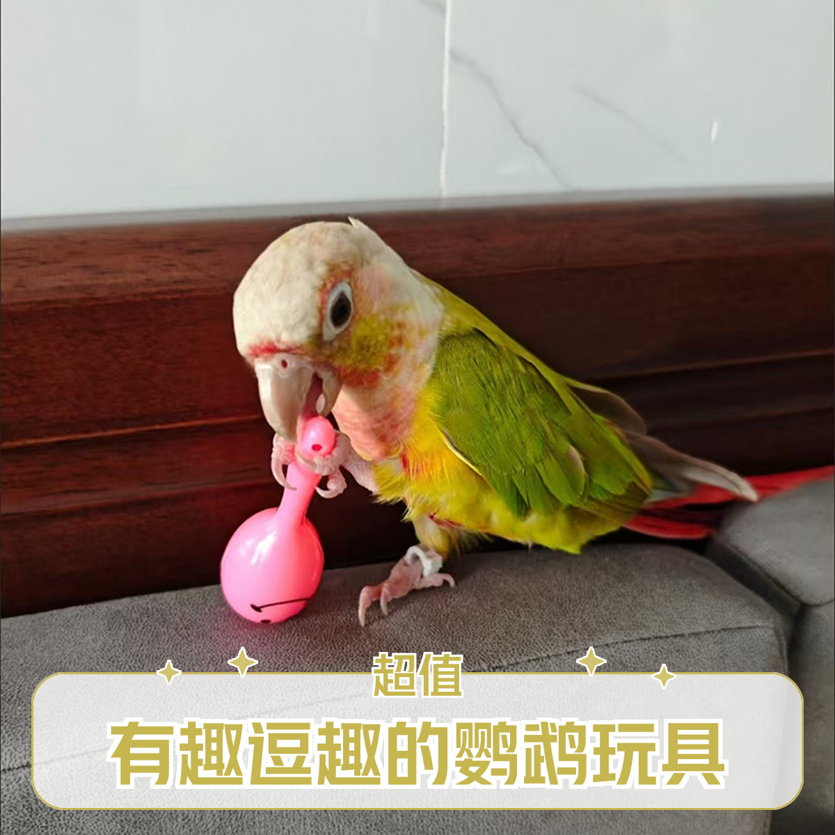 玄凤虎皮牡丹小太阳鹦鹉小鸟专用玩具耐咬解闷神器啃咬训练玩具