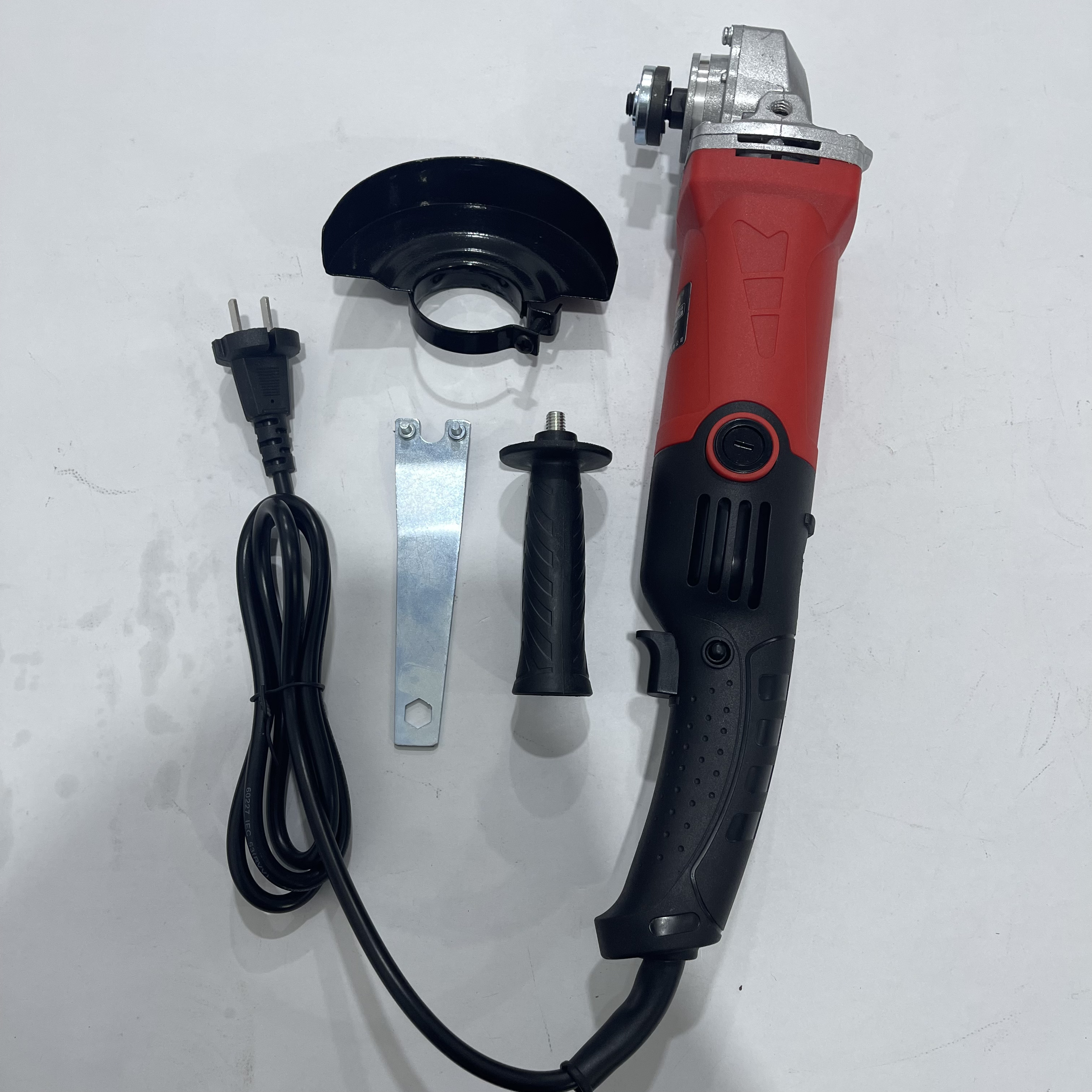 红色加长1-6档可调速角磨机电钻工业级抛光机家用多功能磨光机