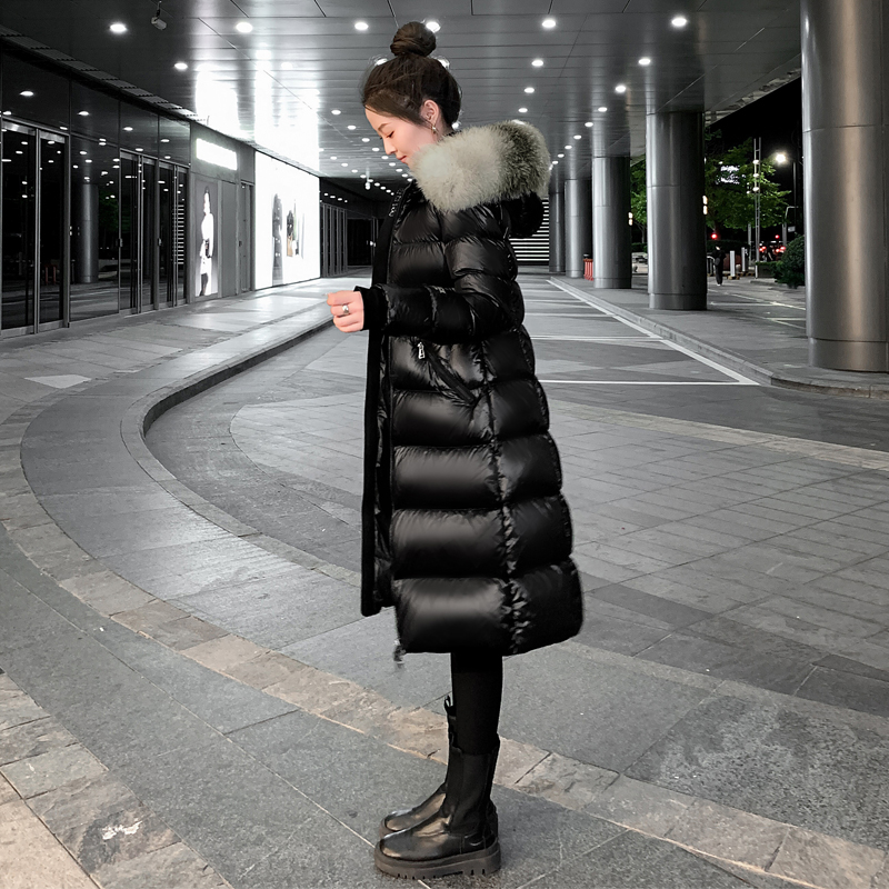 极寒羽绒服女中长款2024冬季新款修身加厚狐狸大女装冬季款羽绒服