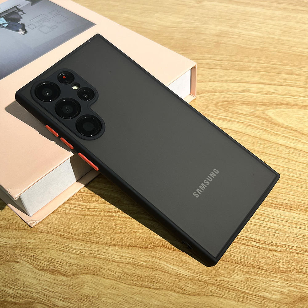 适用三星S23手机壳S22ULTRA鹰眼A72肤感磨砂note20全包软边保护套