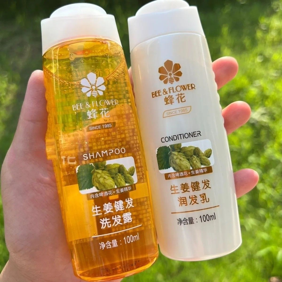 蜂花无硅油生姜洗发水柔顺控油健发蓬松正品滋养渗透发根养护发芯