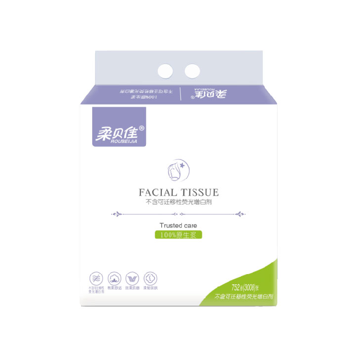 Roubeijia/柔贝佳抽取式加厚可湿水干湿卫生纸5层90抽450张透气