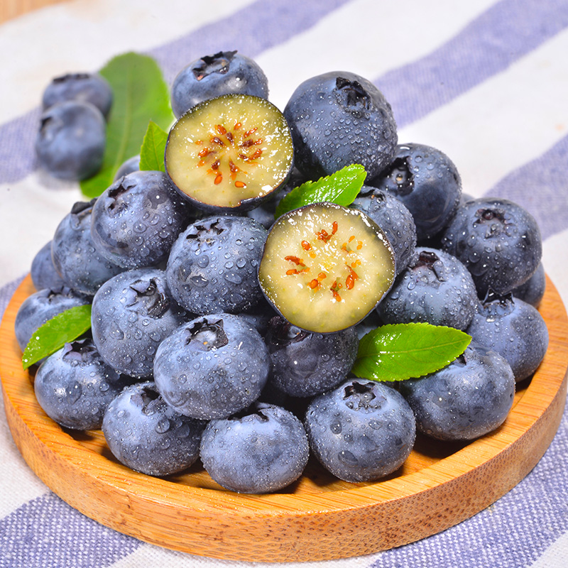 【自然搭档】云南花香蓝莓2/4盒装单盒100g当季新鲜水果京东快递
