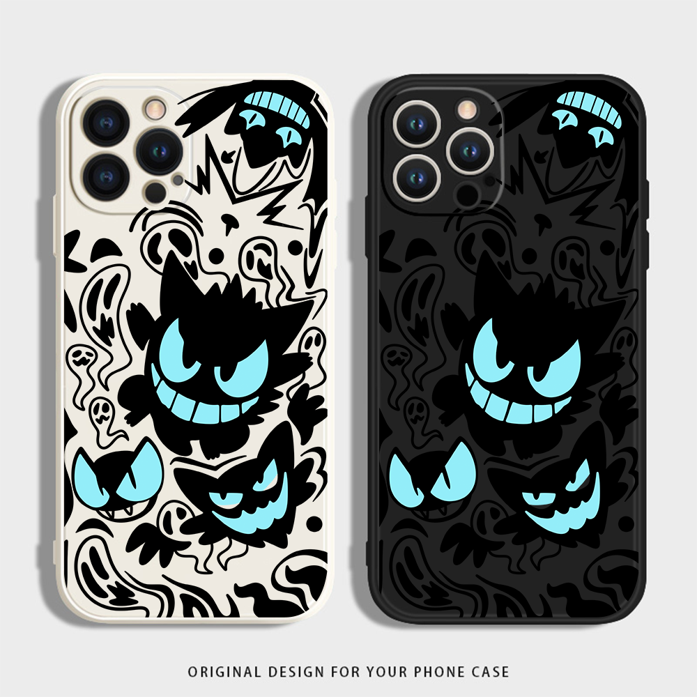 蓝眼耿鬼适用苹果15手机壳小米14硅胶OPPORENO12荣耀红米VIVO防摔