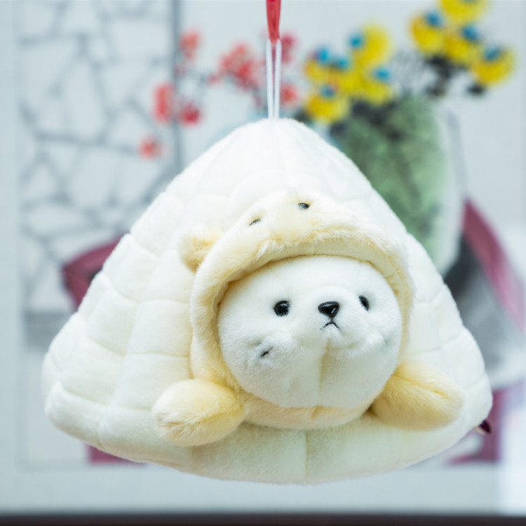 默奇正品 海洋馆同款纪念品可爱海洋娃娃公仔毛绒玩具雪洞娃娃