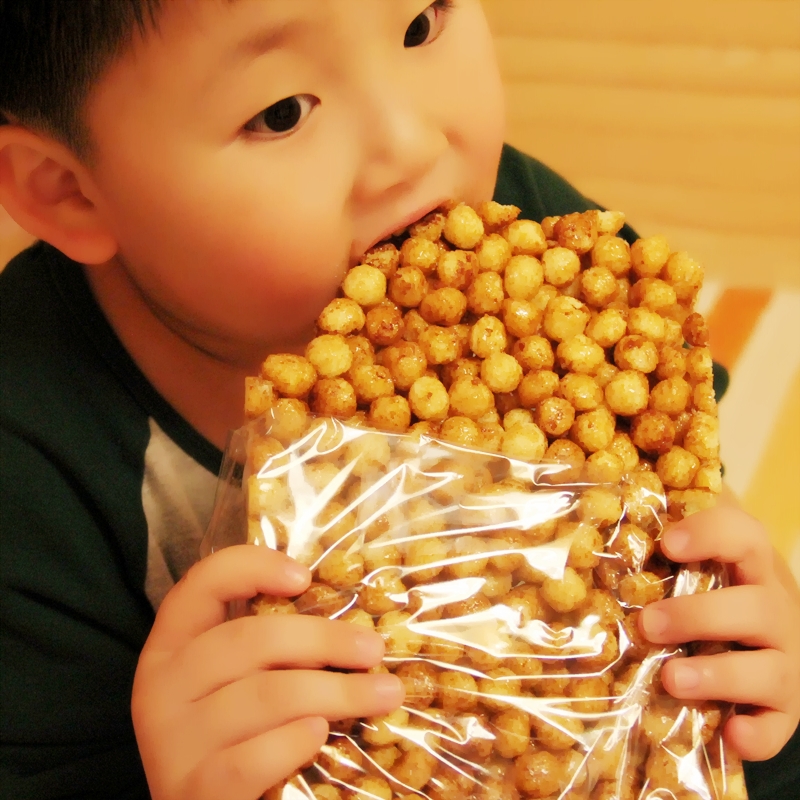 东北老式爆花糖红糖爆米花糕冻米糖焦糖点心零食炒玉米传统香酥果