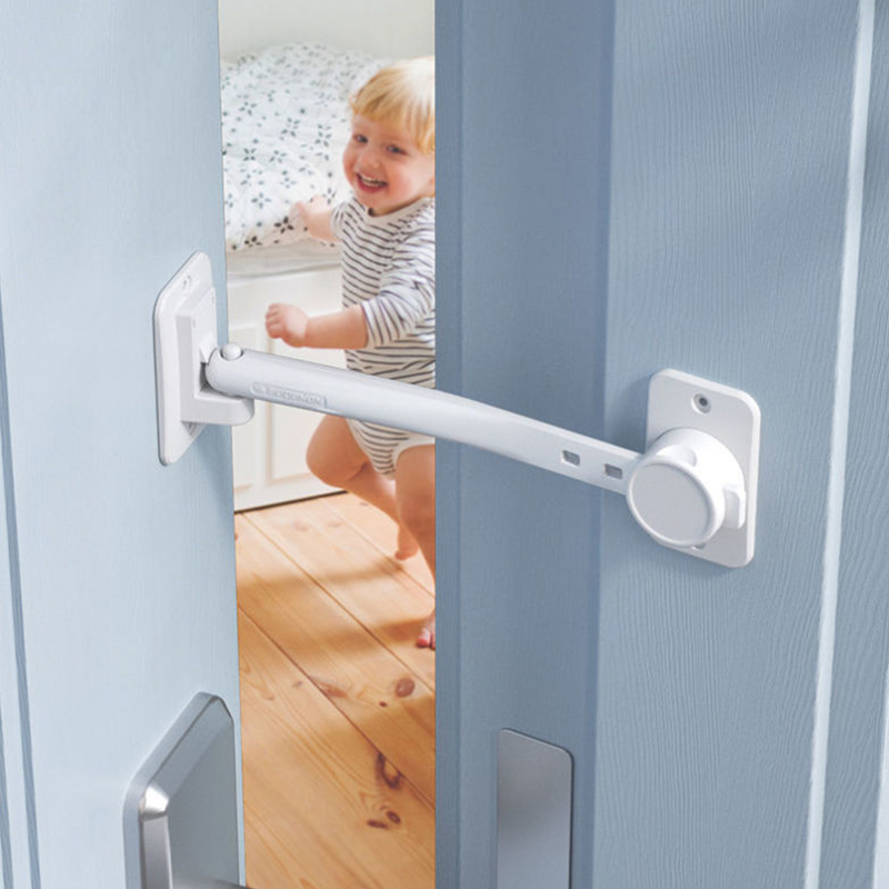 留门限位锁儿童房门通风防关门防夹手门卡猫狗隔离宠物门缝止关器