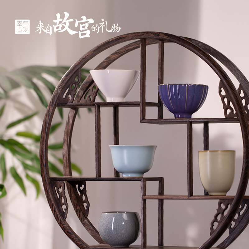 奉旨造物 五大名窑茶具茶杯礼盒套装 毕业季送礼物