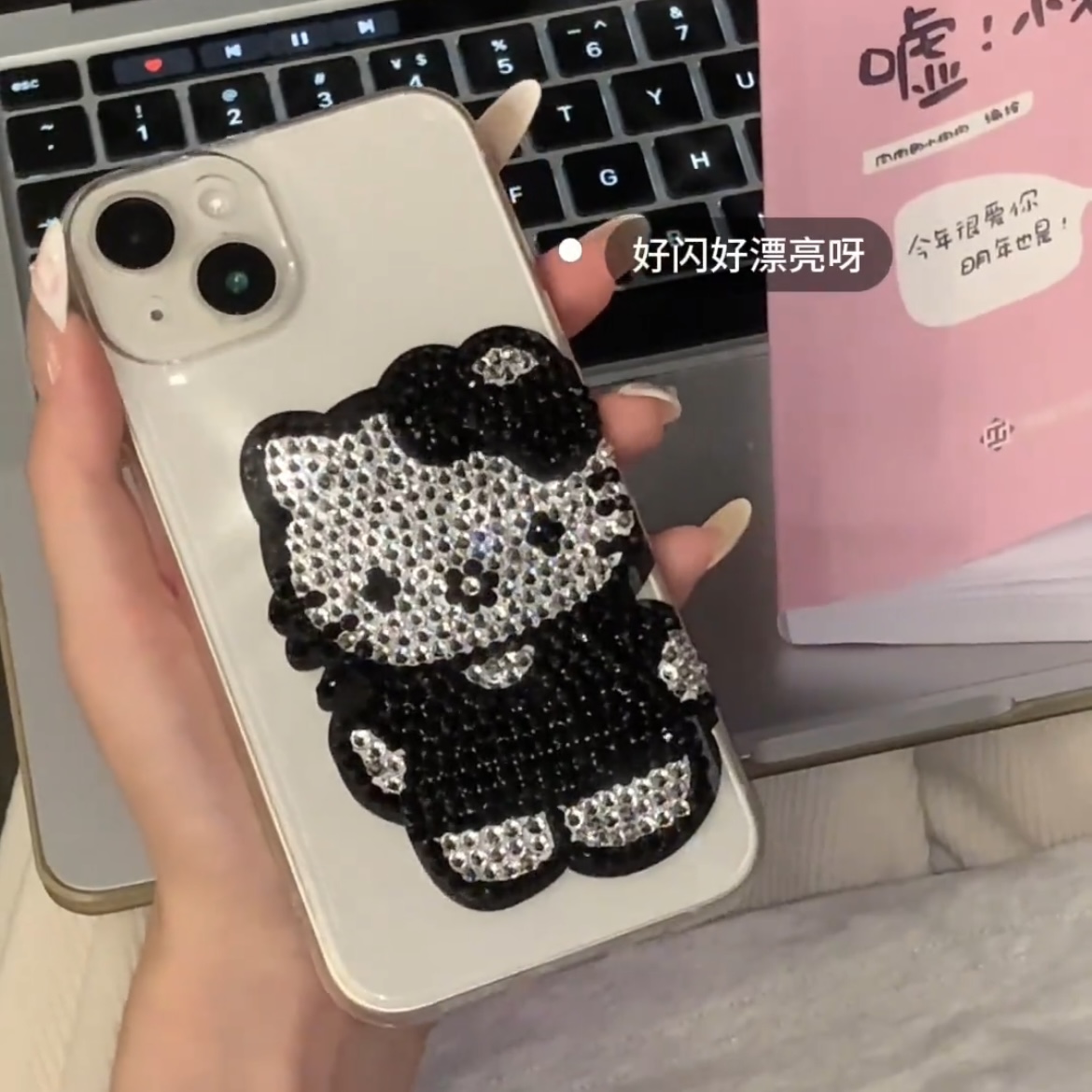 hellokitty凯蒂猫贴钻手机壳材料包适用苹果/华为/小米/vivo/oppo