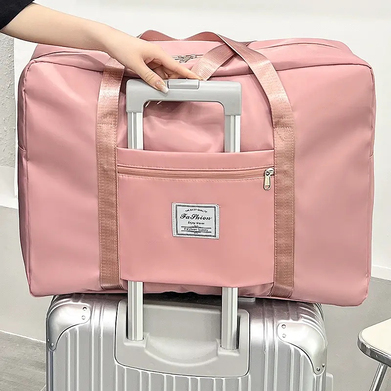 大容量旅行包女可折叠行李待产包打包收纳袋子便携手提简约拉杆包