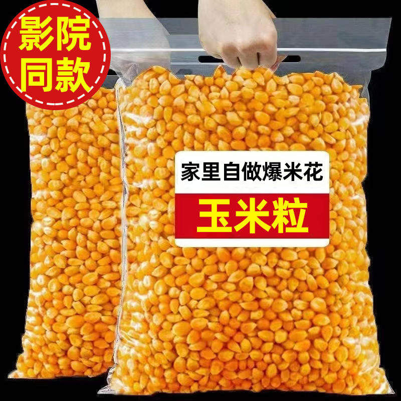 爆米花玉米粒 球形蝶形小玉米爆米花原料家用批发250g2斤