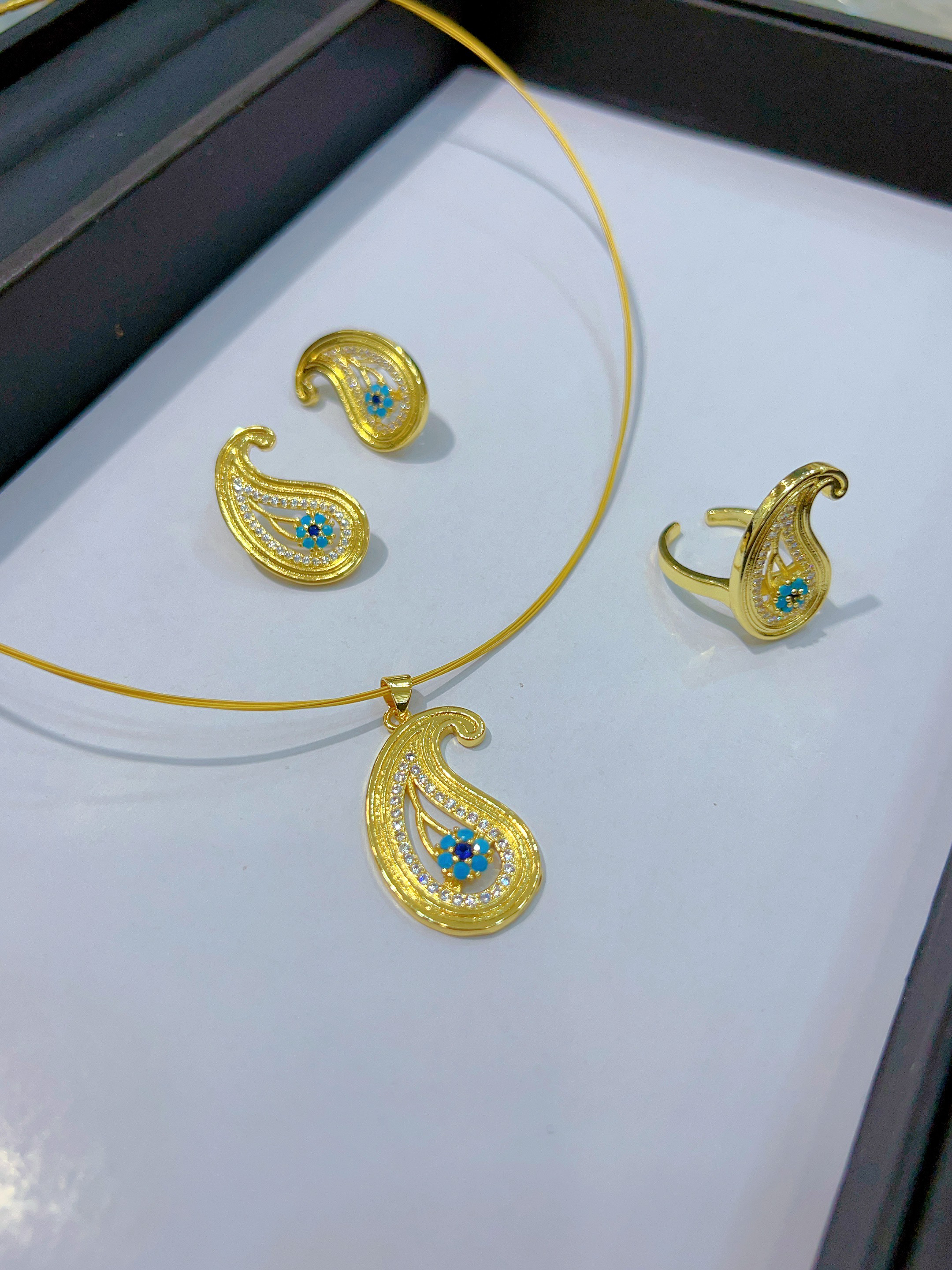 钛钢项链 时尚钛钢民族风项链小众欧美气质彩色耳饰851