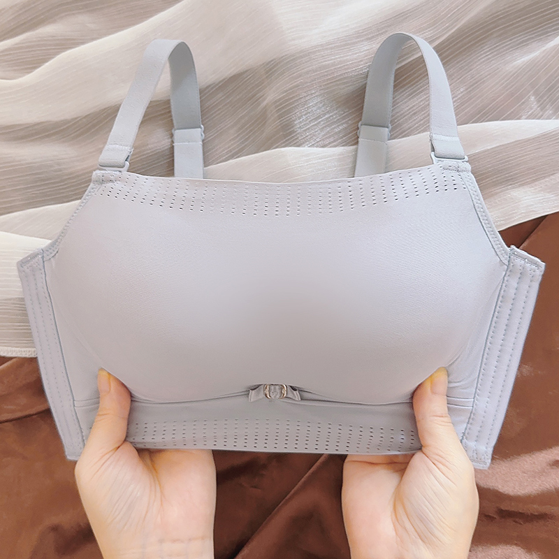 防走光bra抹胸聚拢内衣女夏加厚显大小胸平胸专用胸罩收副乳文胸