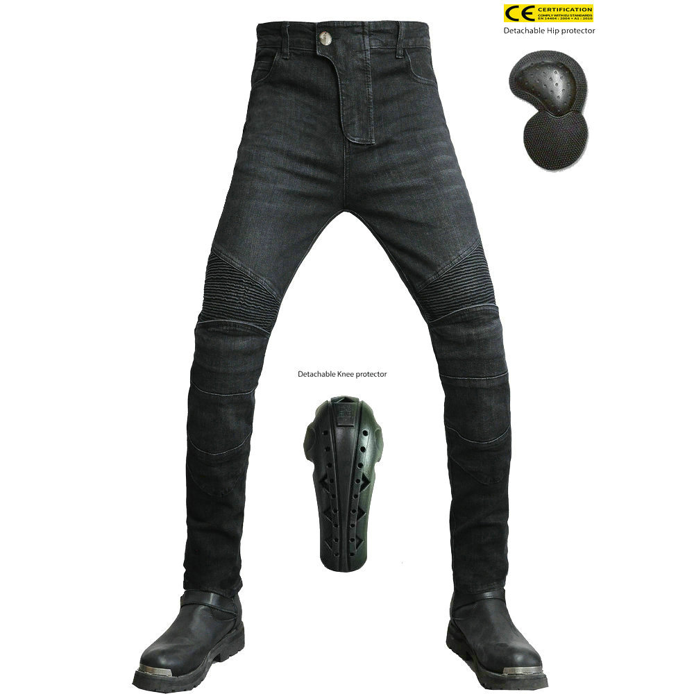 摩托车骑行裤牛仔裤四季男女弹力修身机车拉力防风防摔耐磨抗撕裂