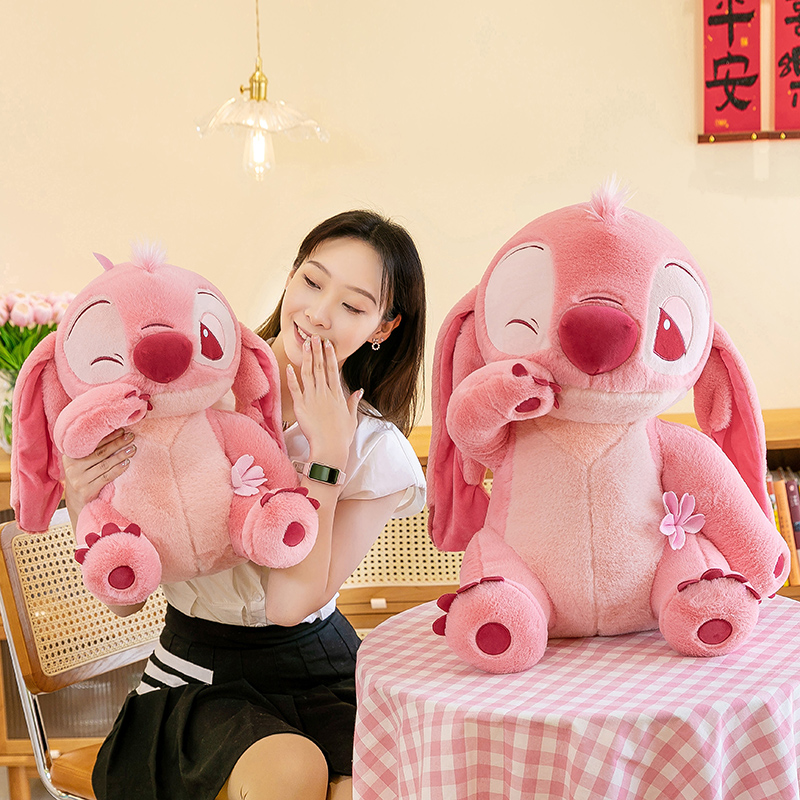 樱花史迪仔玩偶可爱史迪奇公仔毛绒玩具睡觉抱枕生日礼物送女生