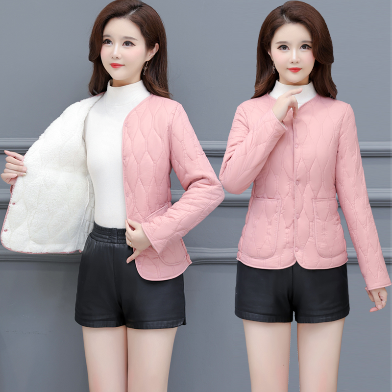 冬季加绒短款女士棉衣修身爆款内穿小棉袄保暖内胆百搭显瘦棉服