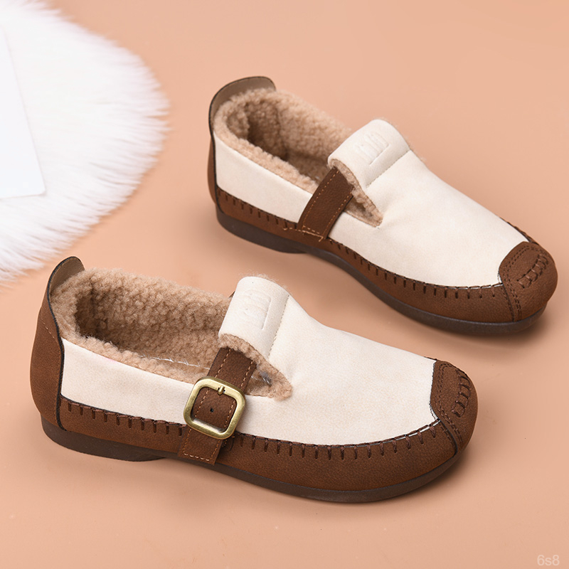 冬季老北京棉鞋女加绒保暖妈妈鞋休闲百搭软底防滑豆豆鞋加厚棉鞋