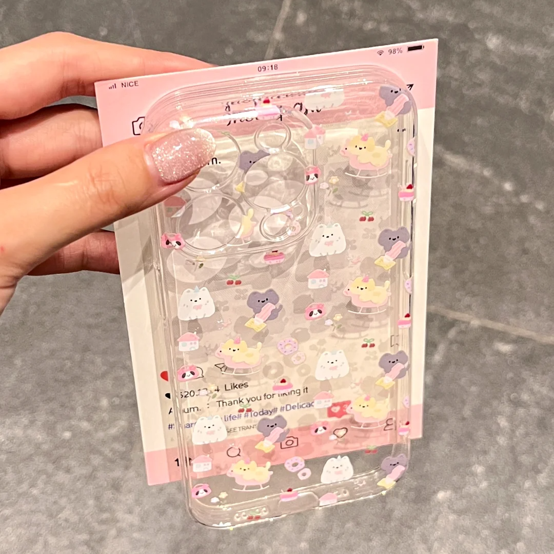 满屏动物iPhone15手机壳14苹果13软套12小米vivo华为oppo荣耀一加