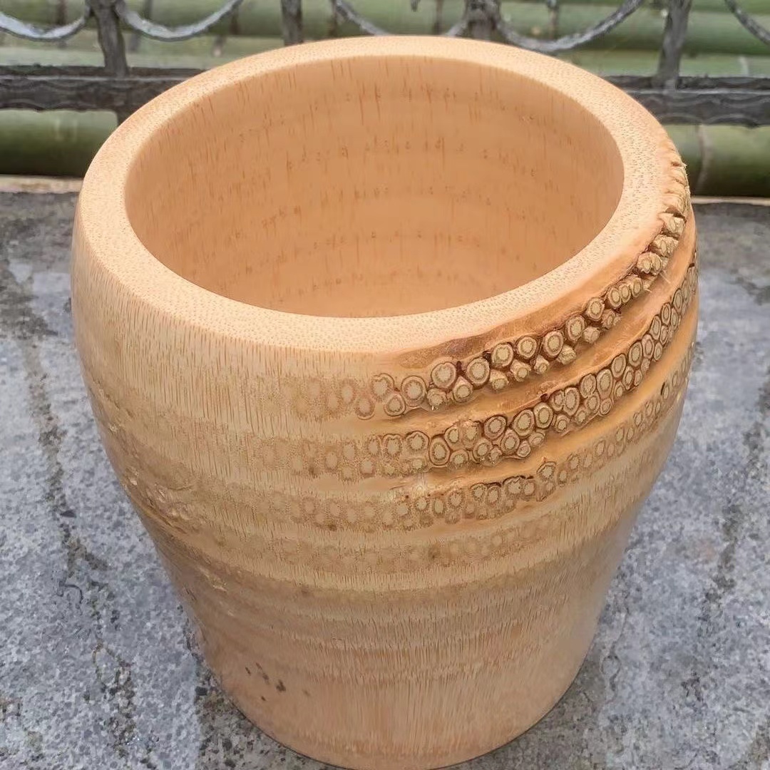 【竹根蒸饭桶】带花纹超大楠竹桶纯手工制作竹根蒸笼低糖竹甑子蒸筒