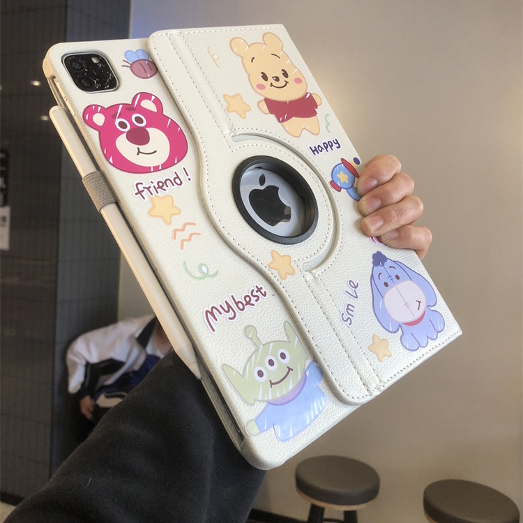 适用iPad10代保护套pro11/iPad10.2/9.7防摔360旋转皮套iPad9
