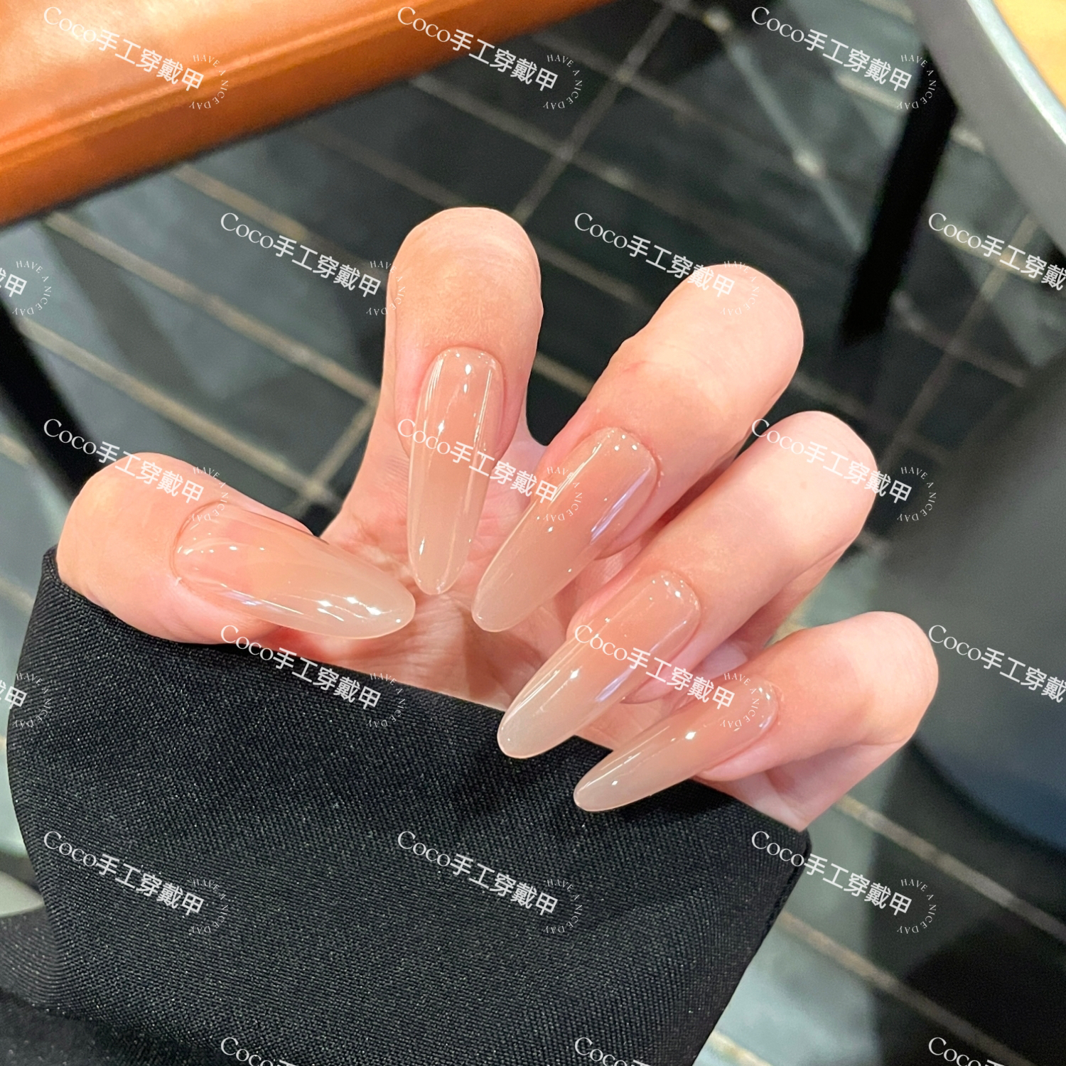 【裸甲甘露寺10片5.0版】纯手工甘露寺穿戴甲裸色高级美甲穿戴甲片