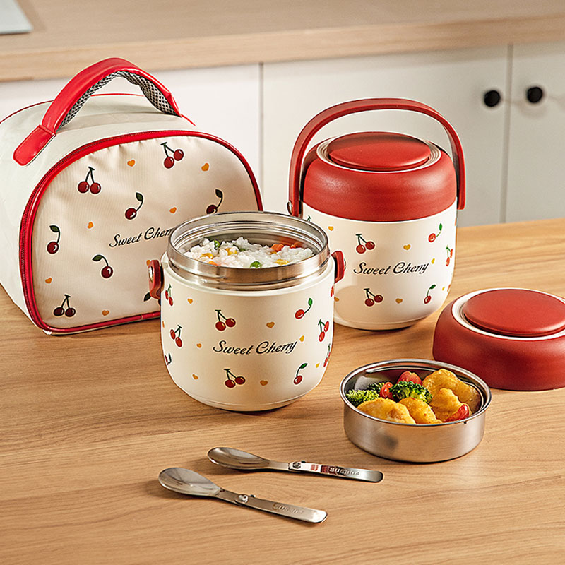 摩登主妇不锈钢保温饭盒大容量便当盒上班族焖烧杯学生专用保温桶