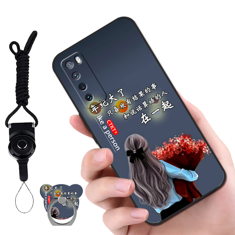 华为nova75g版手机壳nova7男女网红新款JEFAN0O全包防摔硅胶软壳