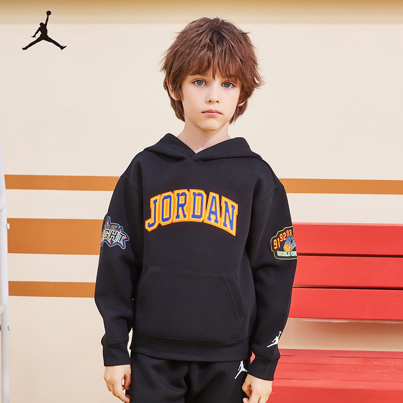 【官方旗舰】AIRJORDAN春秋休闲时尚童装卫衣男童潮流连帽卫衣C776