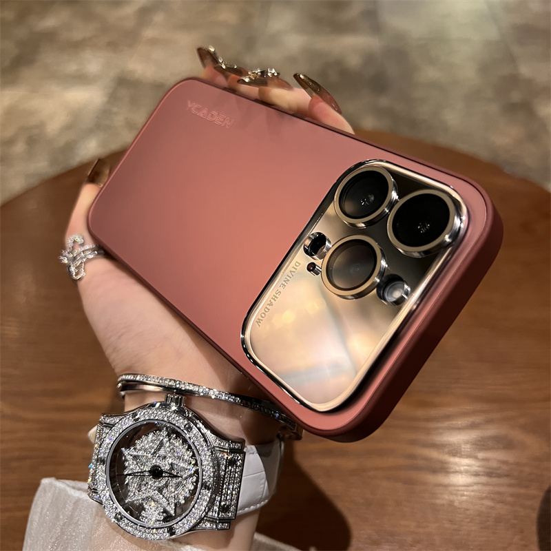 磨砂全包大视窗适用苹果15promax手机壳14高档奢华13时尚12男女11