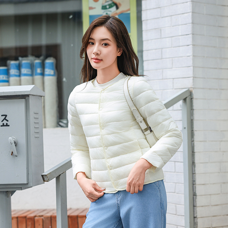 轻薄内胆贴身小棉袄新款韩版修身时尚冬季轻薄保暖棉服内外两穿
