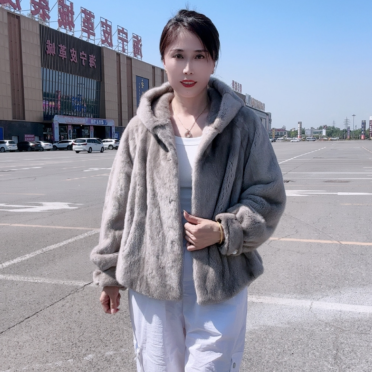 2A57款冬季新款水貂外套