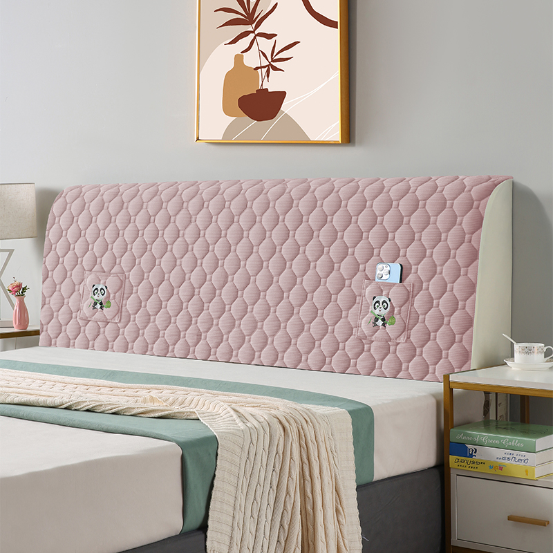 2026款加厚全包床头套罩软包简约现代床头防尘罩木床靠四季背套