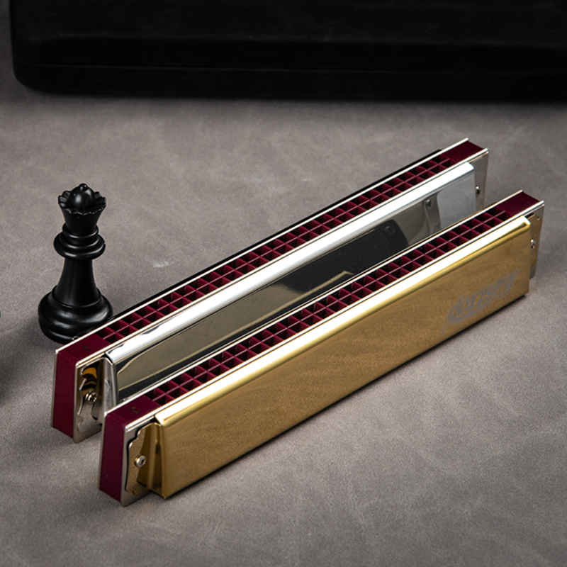 EASTTOP东方鼎28孔复音口琴12调成人演奏初学重音口琴