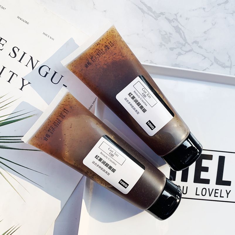 归心红茶面膜养肤润颜补水亮肤白净去黄保湿提亮肤色氧化抗收毛孔