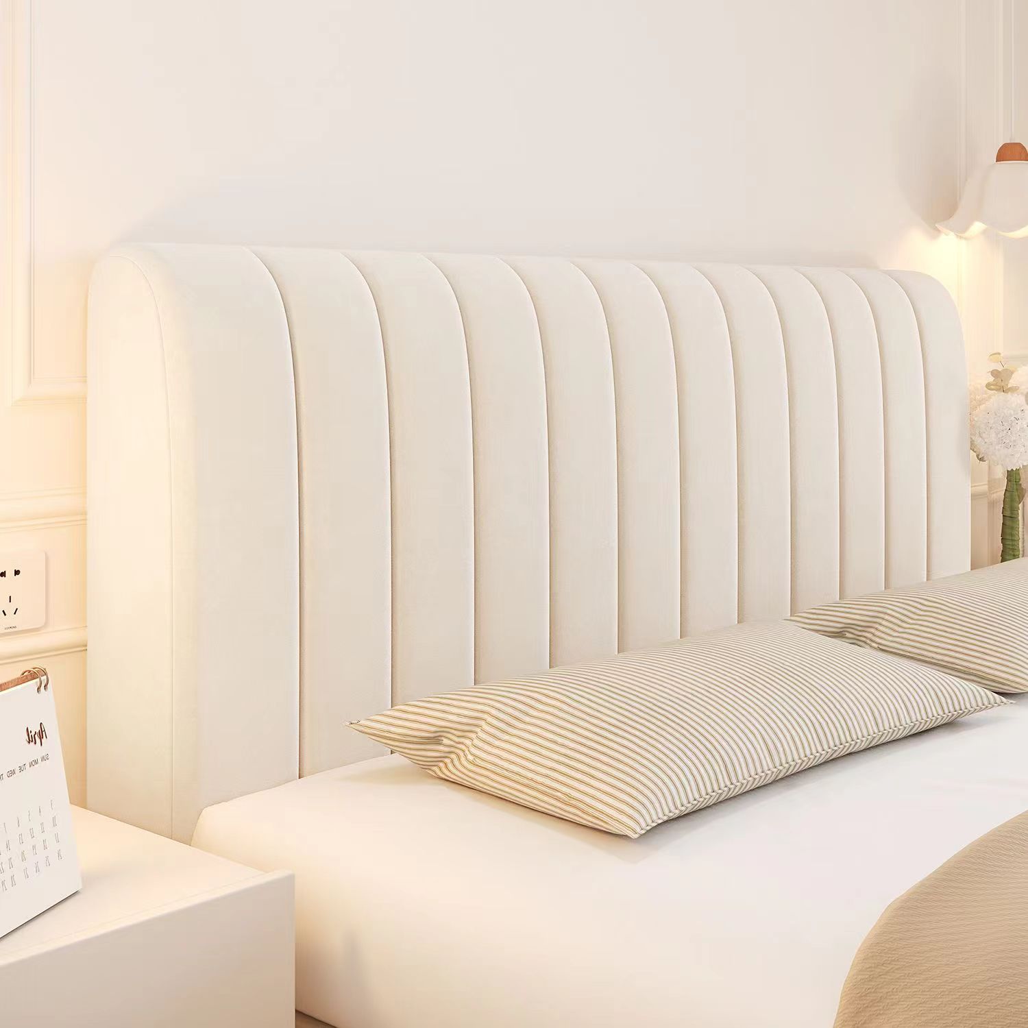 现代软包通用软靠垫简约新款榻榻米定制加厚万能可拆洗床头罩套罩