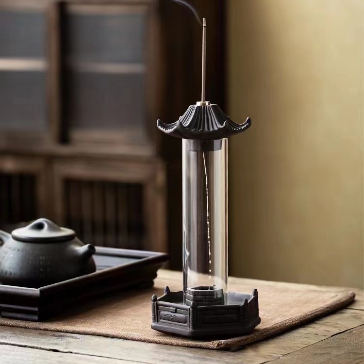 新款创意陶瓷倒流香香炉香薰熏香炉空心香线香家用室内办公室摆件