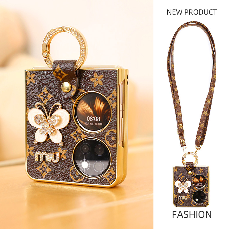 高档华为p50Pocket手机壳斜挎pocket2折叠全包防摔pockets女款2