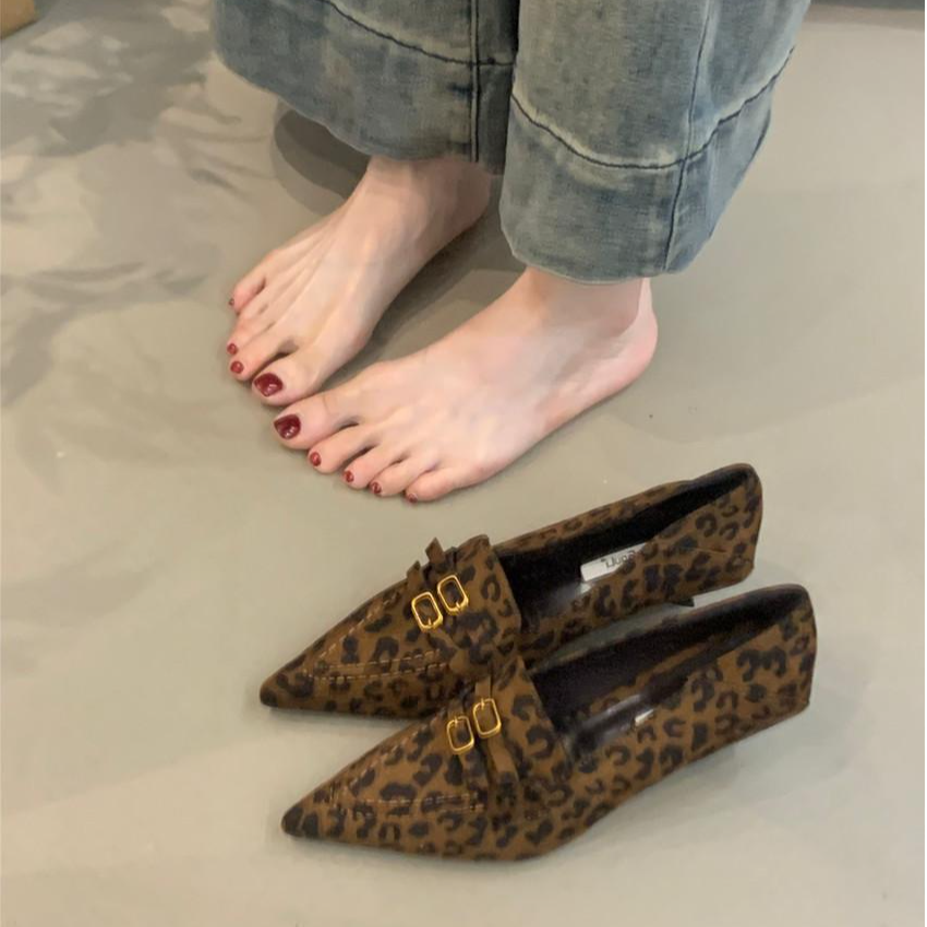 1639-3黑色尖头玛丽珍鞋女鞋2024春秋新款细跟法式小众配裙子浅口