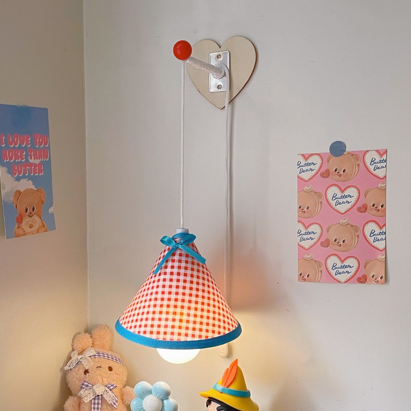 可爱宿舍小夜灯电池款学生看书壁挂灯吊灯儿童房女孩装饰灯氛围灯