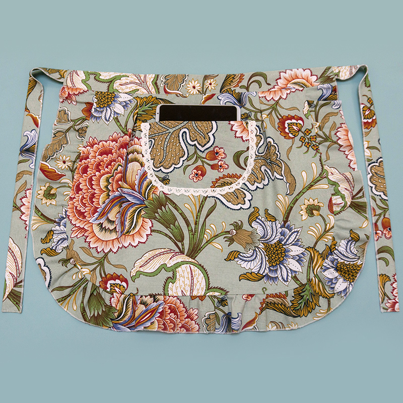 半截围腰帆布女士半身围裙加厚家用短款网红厨房防水耐磨2025新款