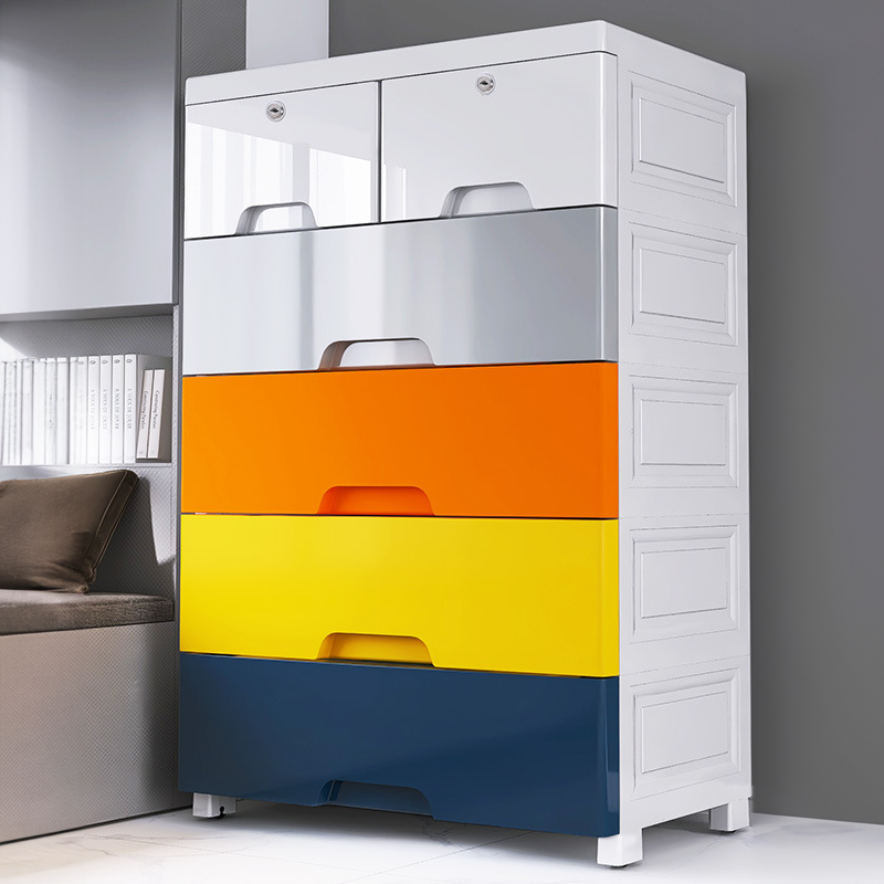 特大号加厚塑料收纳箱盒抽屉式收纳柜子多层储物柜家用衣服整理箱