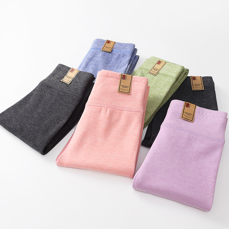 儿童高腰保暖裤男女童秋冬内穿薄秋裤中大童加厚羊毛蚕丝打底裤子