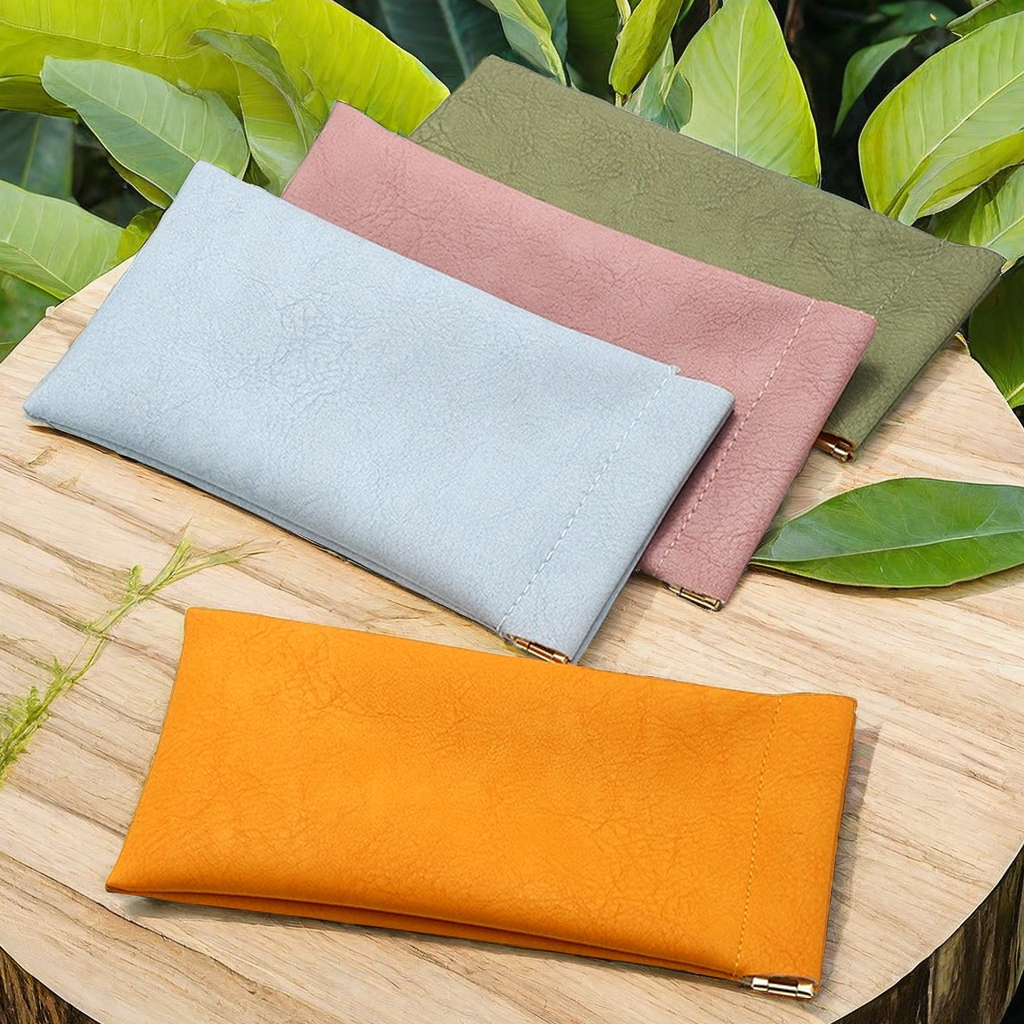 卡包证件收纳包眼镜袋便携收纳包墨镜套现金收纳袋自动闭合化妆包