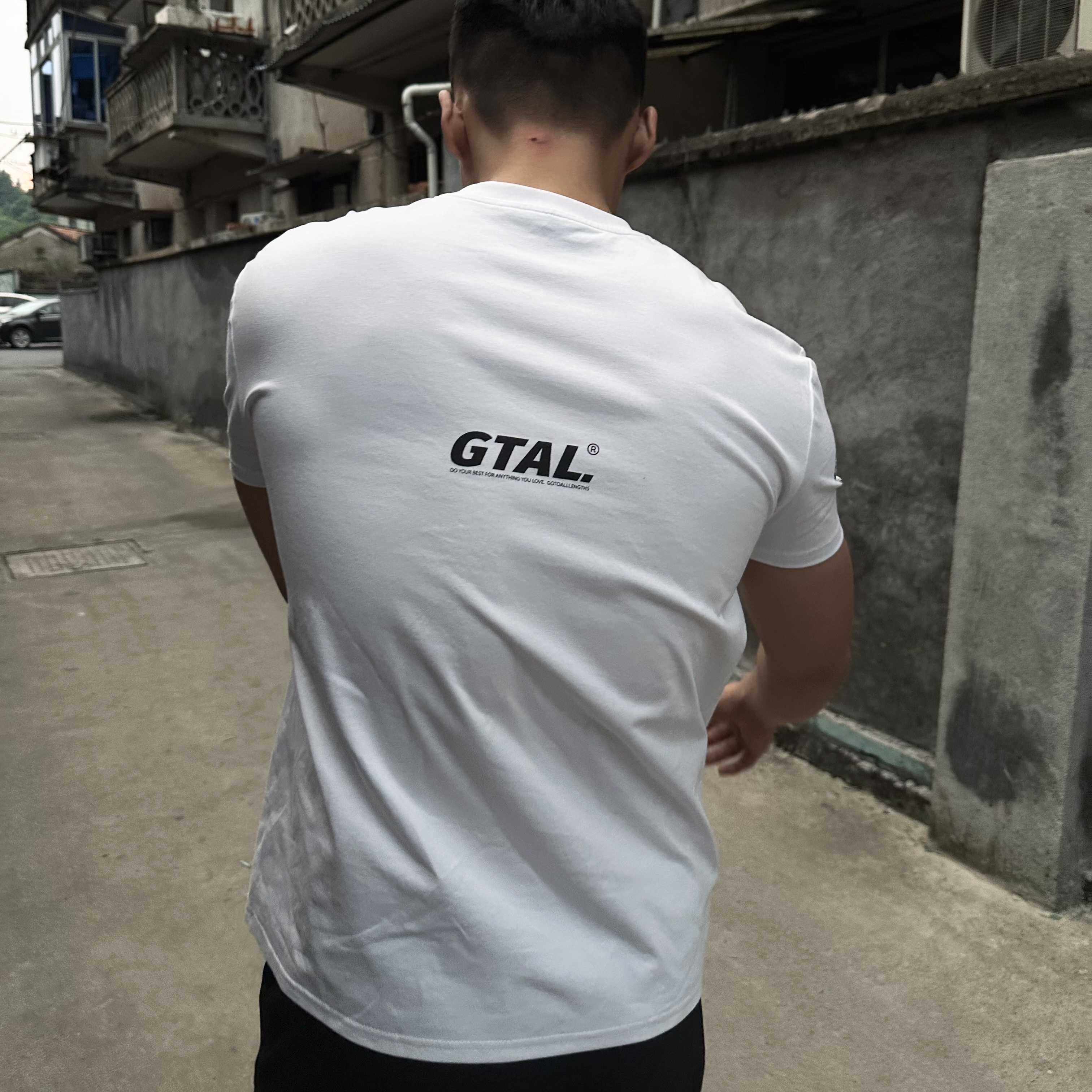 GTAL美式印花短袖夏季多印花速干凉感上衣圆领印花百搭运动T恤