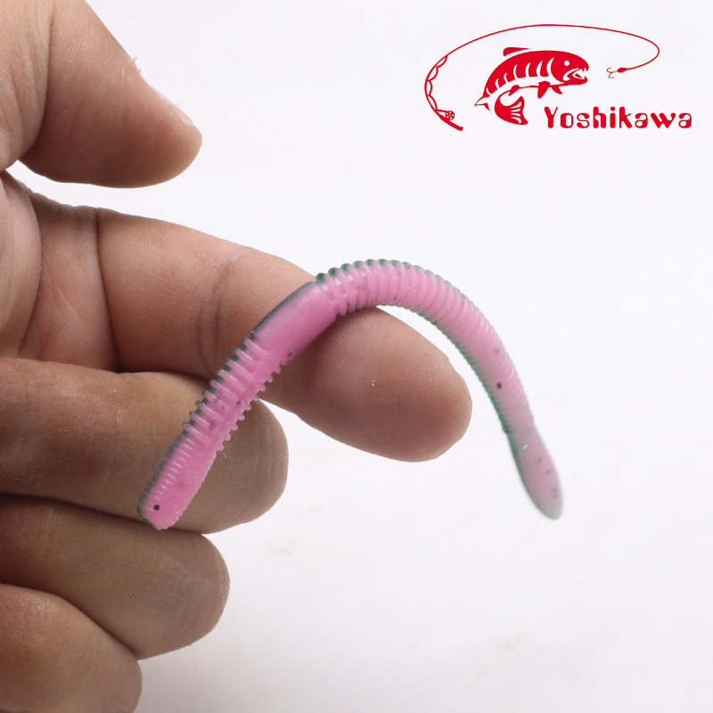 Yoshikawa吉川路亚面条虫软饵黑坑senko缓沉水飘落无铅鲈鱼饵