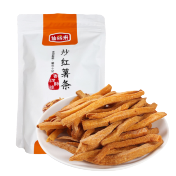 仙丽来非油炸沙炒红薯干250g/袋香酥脆地瓜条办公室解馋红薯片