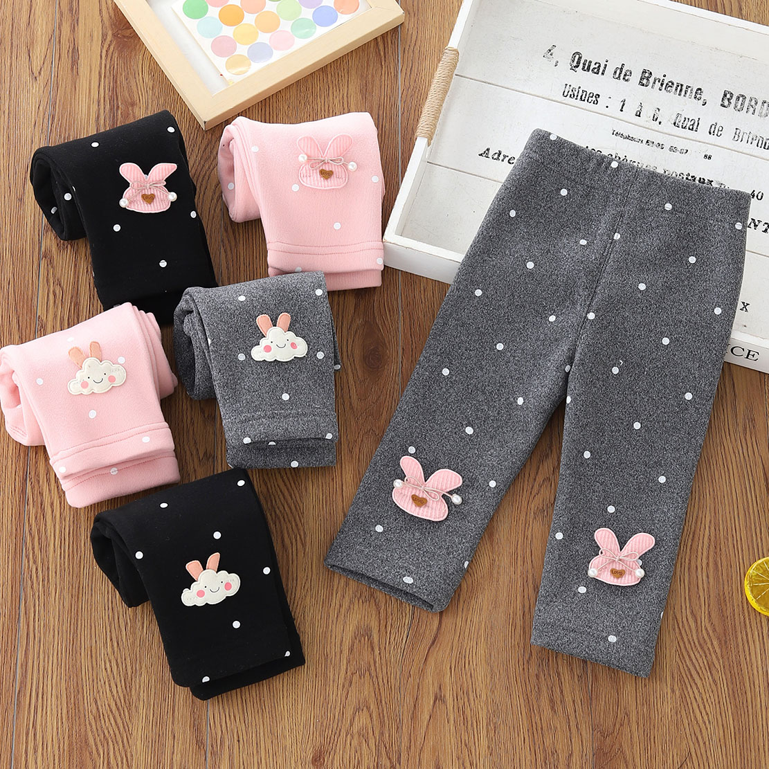 2025新款女童小孩加绒外穿打底裤薄绒长裤宝宝宝宝宝宝加绒打底裤