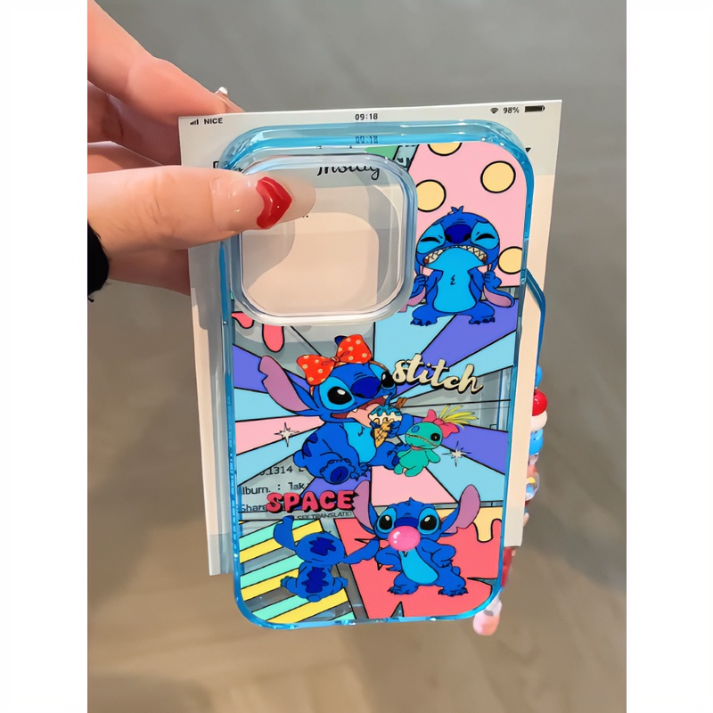 KEWU史迪仔插画合集适用iPhone15/14promax手机壳11苹果13透蓝12